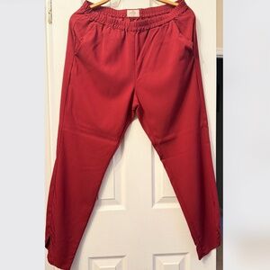 Marine Layer Allison Pant Maroon/Red